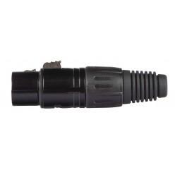 PROEL STAGE XLR3FVBK PROEL XLR CONNECTORS gniazdo XLRf 3-pin do montażu na kablu